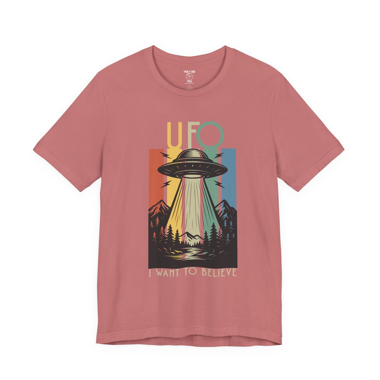 UFO I Want to Believe Graphic Tee, Unisex T-Shirt, Alien Shirt, Space Lover Gift, Retro Style Tee, Fun Casual Wear