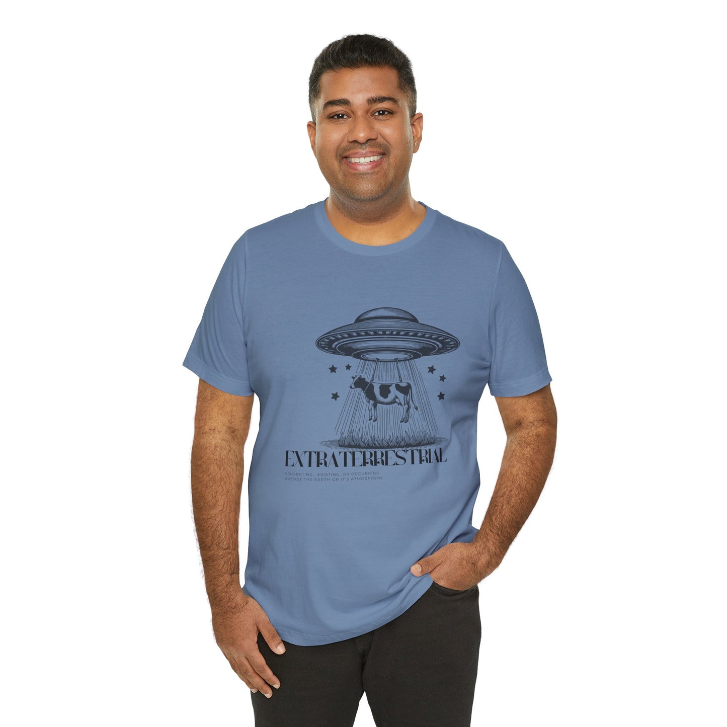 Cow-abunga! Funny Alien Shirt for UFO Enthusiasts, Galactic Style Unisex Tee