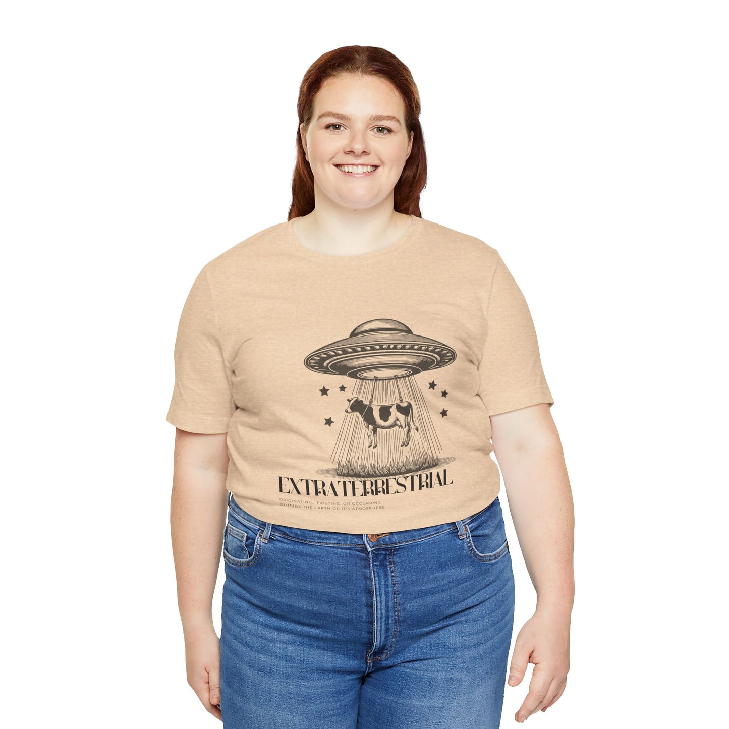 Cow-abunga! Funny Alien Shirt for UFO Enthusiasts, Galactic Style Unisex Tee