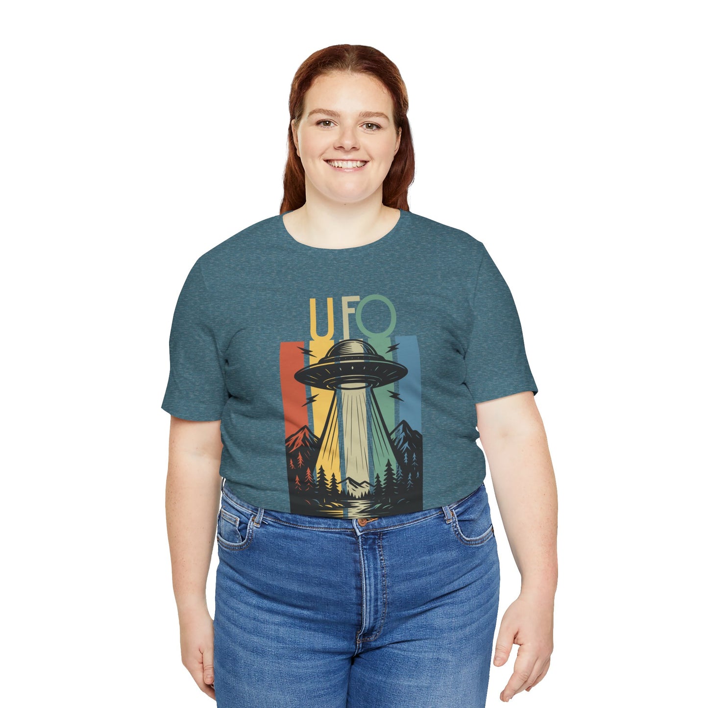 UFO I Want to Believe Graphic Tee, Unisex T-Shirt, Alien Shirt, Space Lover Gift, Retro Style Tee, Fun Casual Wear