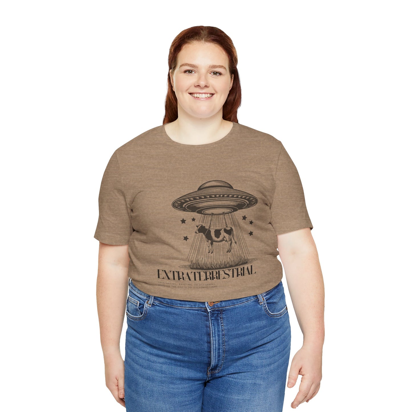 Cow-abunga! Funny Alien Shirt for UFO Enthusiasts, Galactic Style Unisex Tee
