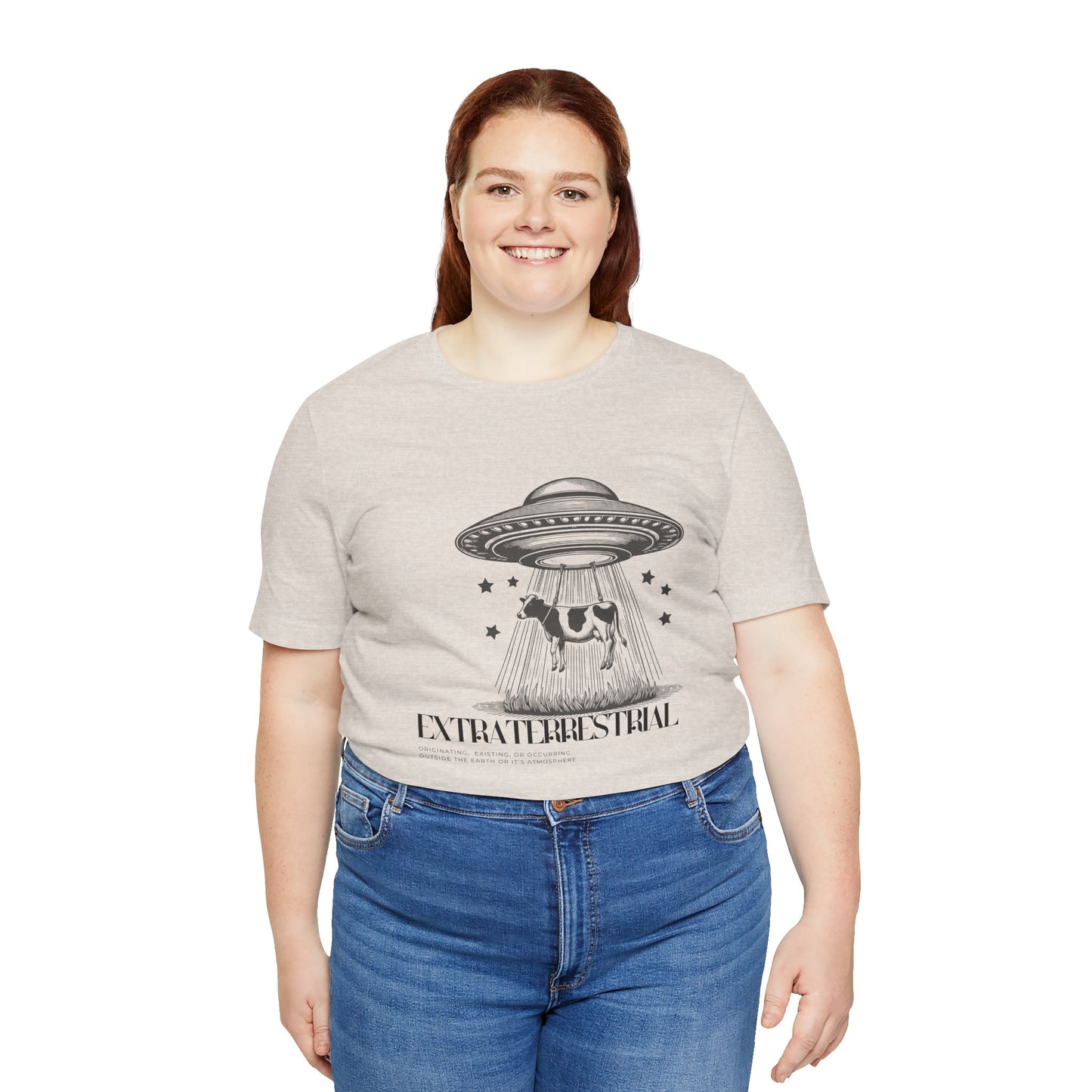 Cow-abunga! Funny Alien Shirt for UFO Enthusiasts, Galactic Style Unisex Tee