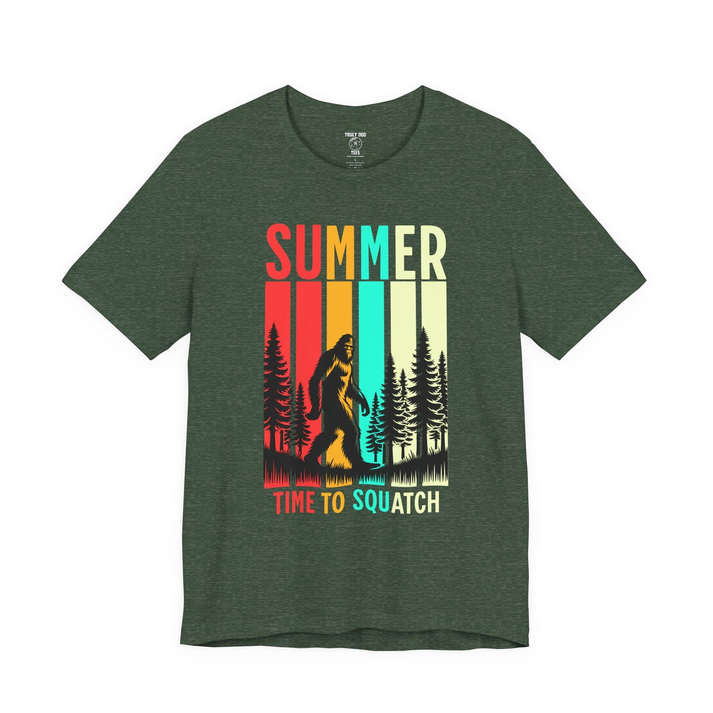 Bigfoot Cryptid Unisex Tee, Squatching Paranormal Shirt, Sasquatch Short Sleeve Top, Mythical Creature T-Shirt