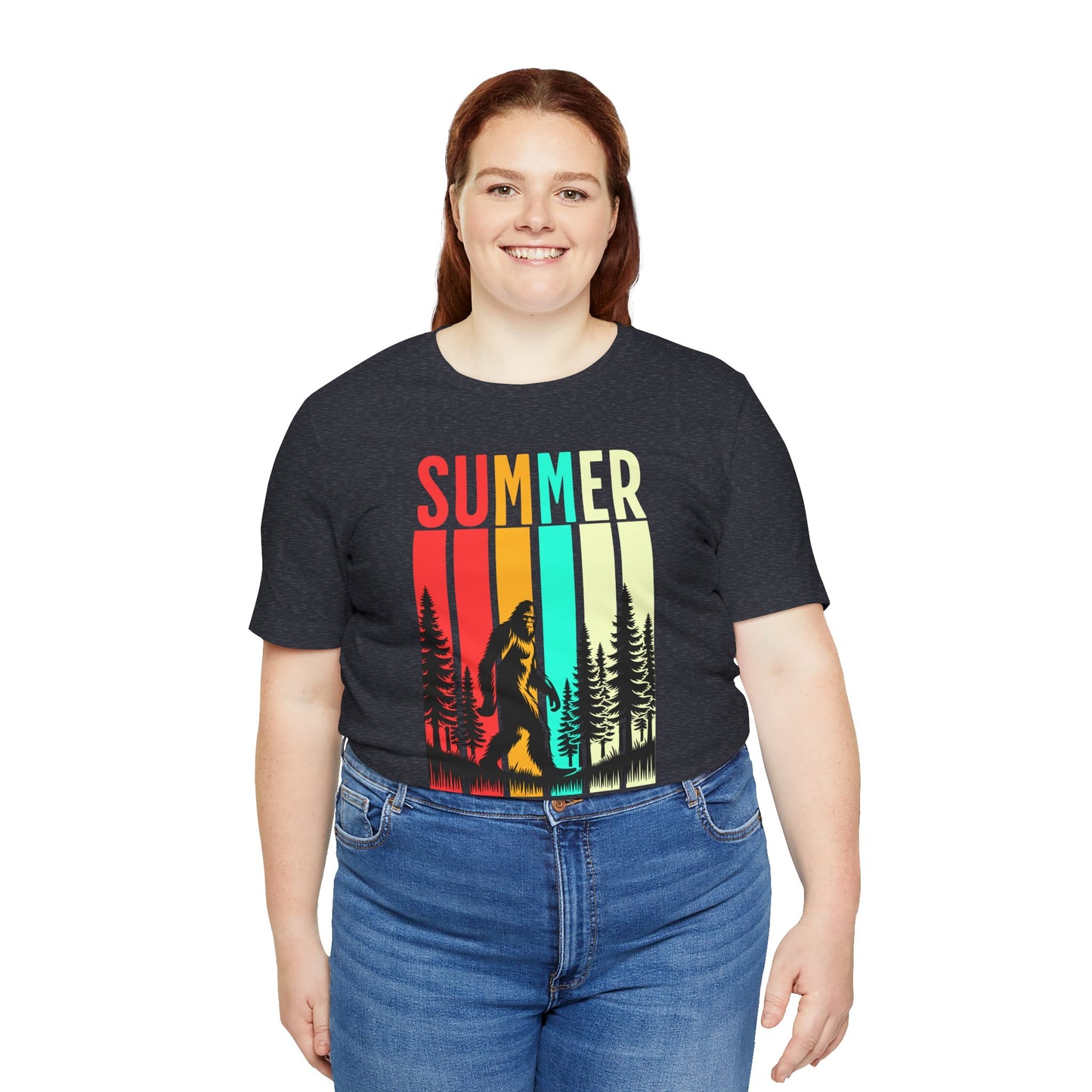 Bigfoot Cryptid Unisex Tee, Squatching Paranormal Shirt, Sasquatch Short Sleeve Top, Mythical Creature T-Shirt