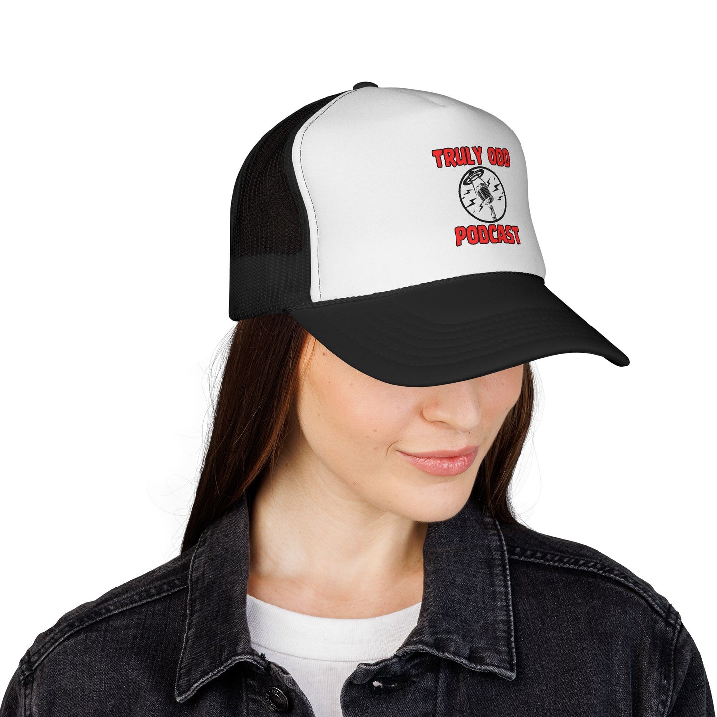 Truly Odd Trucker Caps - Quirky Podcast Fans, Unique Gift, Cool Hat for Show Lovers, Trendy Headwear for Comedy