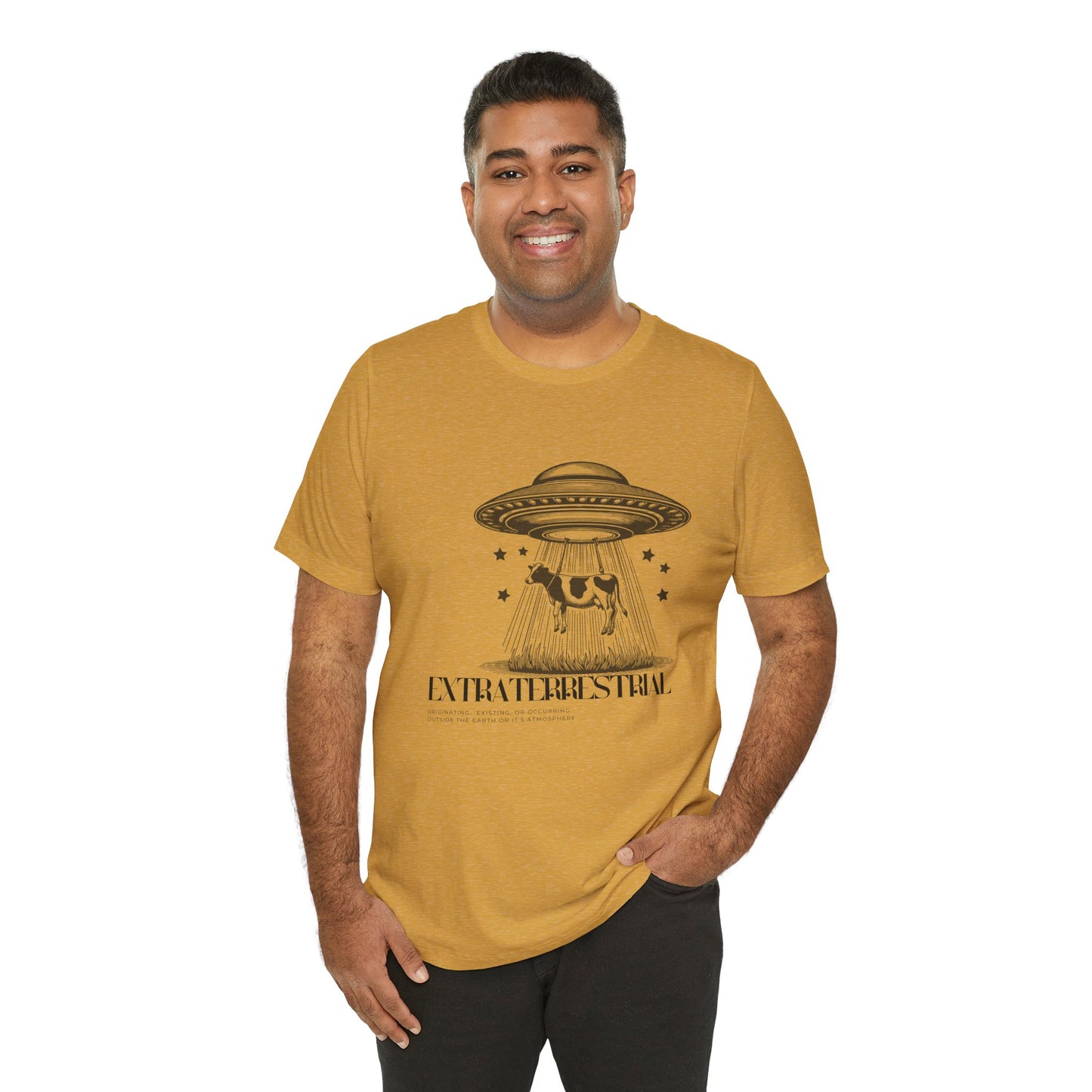 Cow-abunga! Funny Alien Shirt for UFO Enthusiasts, Galactic Style Unisex Tee