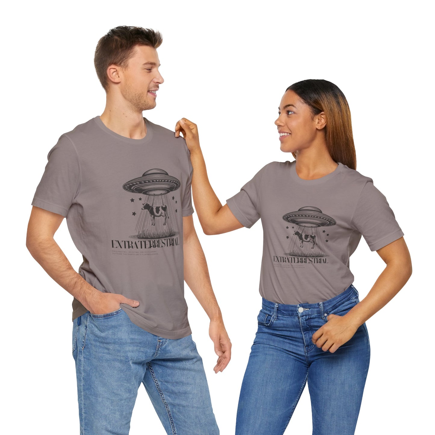Cow-abunga! Funny Alien Shirt for UFO Enthusiasts, Galactic Style Unisex Tee