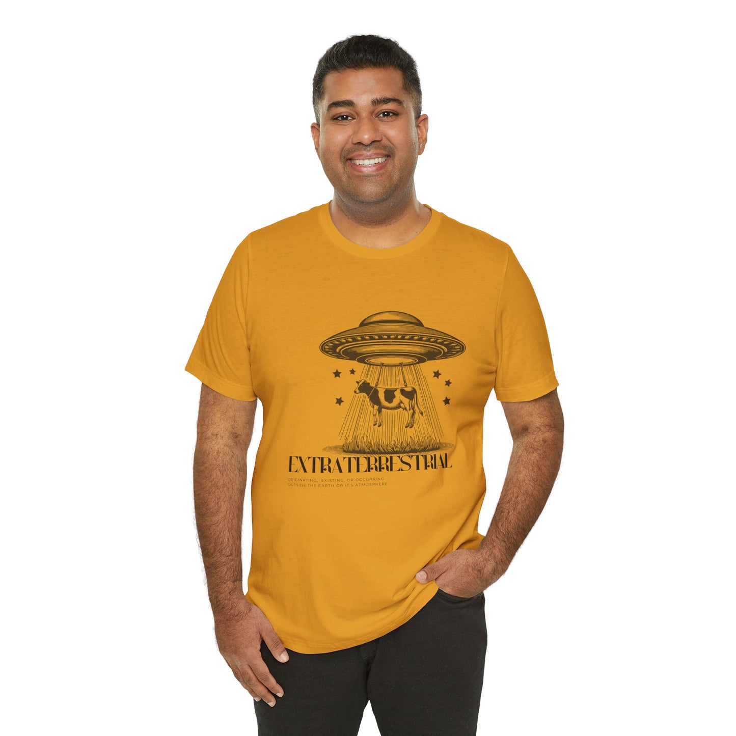 Cow-abunga! Funny Alien Shirt for UFO Enthusiasts, Galactic Style Unisex Tee