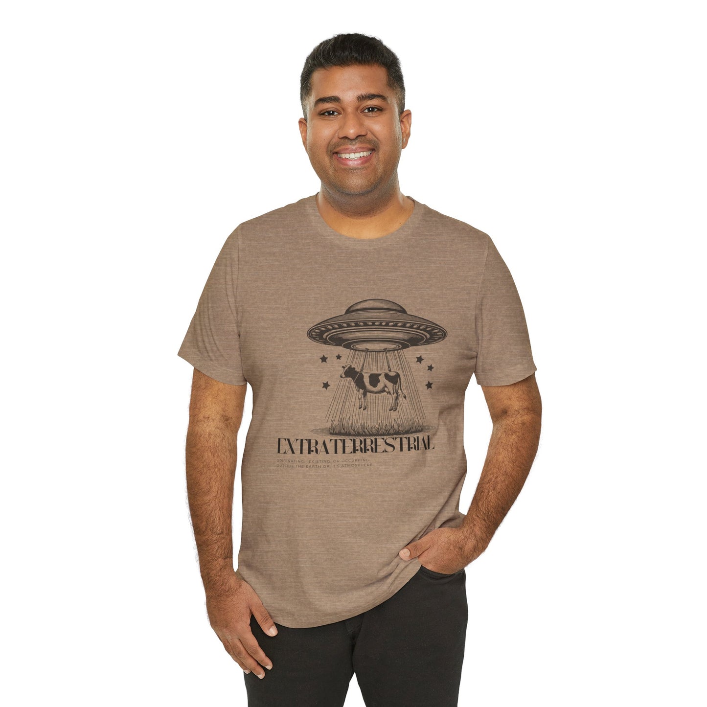 Cow-abunga! Funny Alien Shirt for UFO Enthusiasts, Galactic Style Unisex Tee