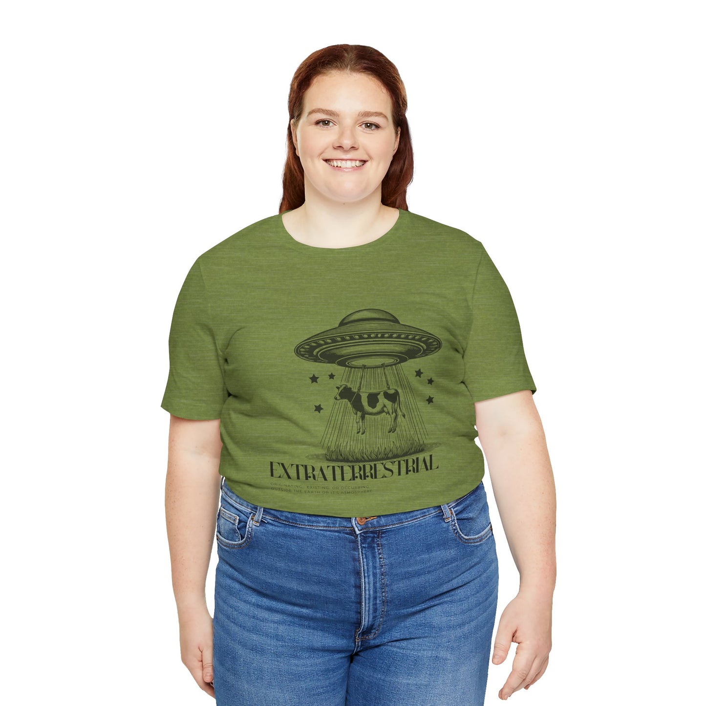 Cow-abunga! Funny Alien Shirt for UFO Enthusiasts, Galactic Style Unisex Tee