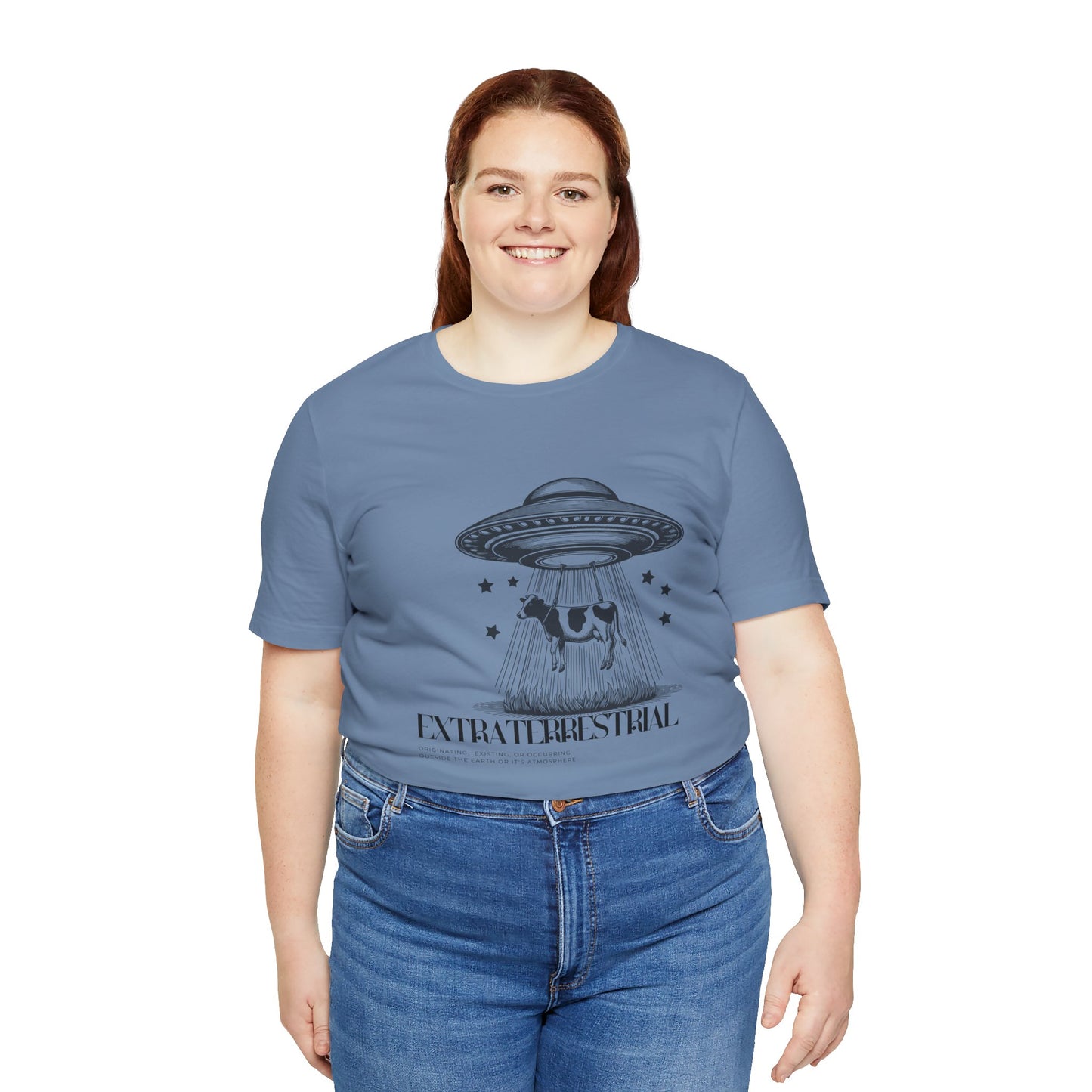 Cow-abunga! Funny Alien Shirt for UFO Enthusiasts, Galactic Style Unisex Tee