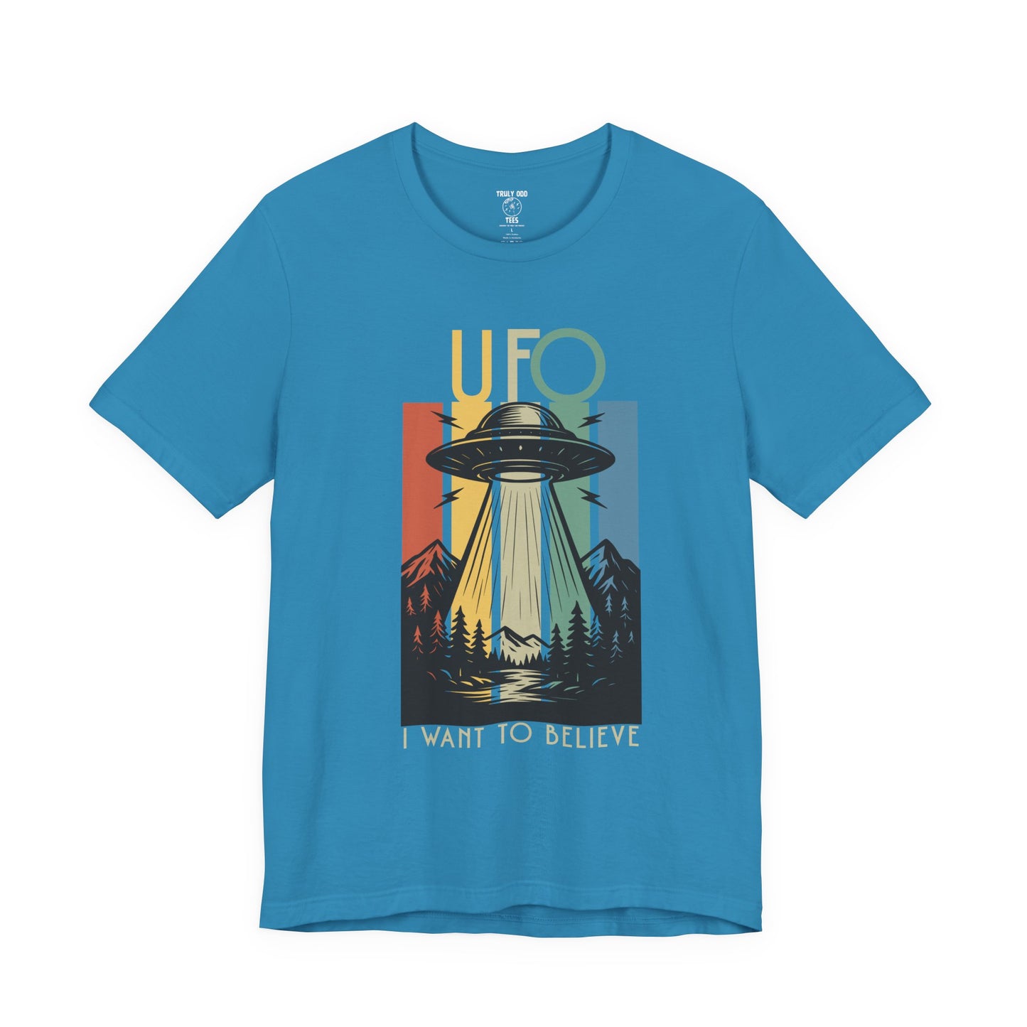 UFO I Want to Believe Graphic Tee, Unisex T-Shirt, Alien Shirt, Space Lover Gift, Retro Style Tee, Fun Casual Wear