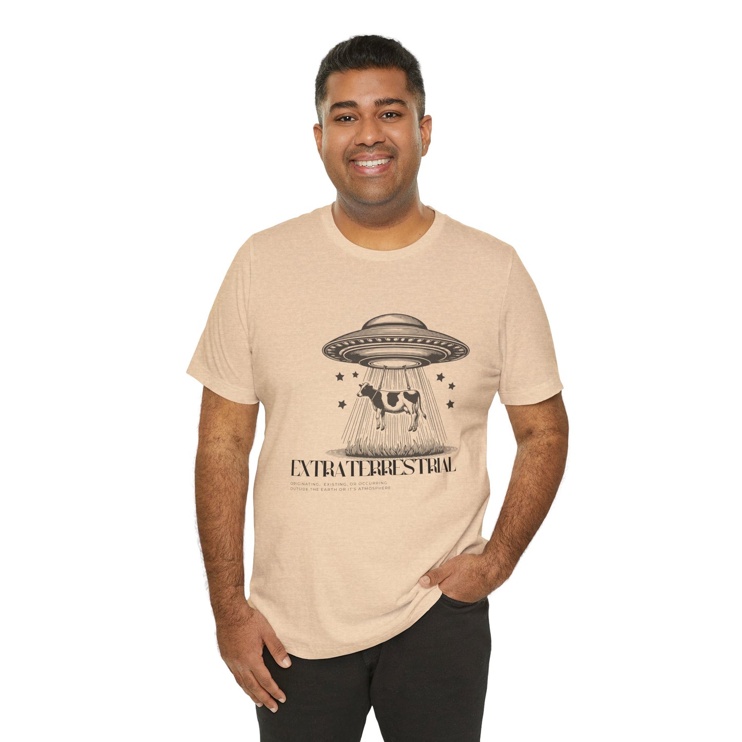 Cow-abunga! Funny Alien Shirt for UFO Enthusiasts, Galactic Style Unisex Tee
