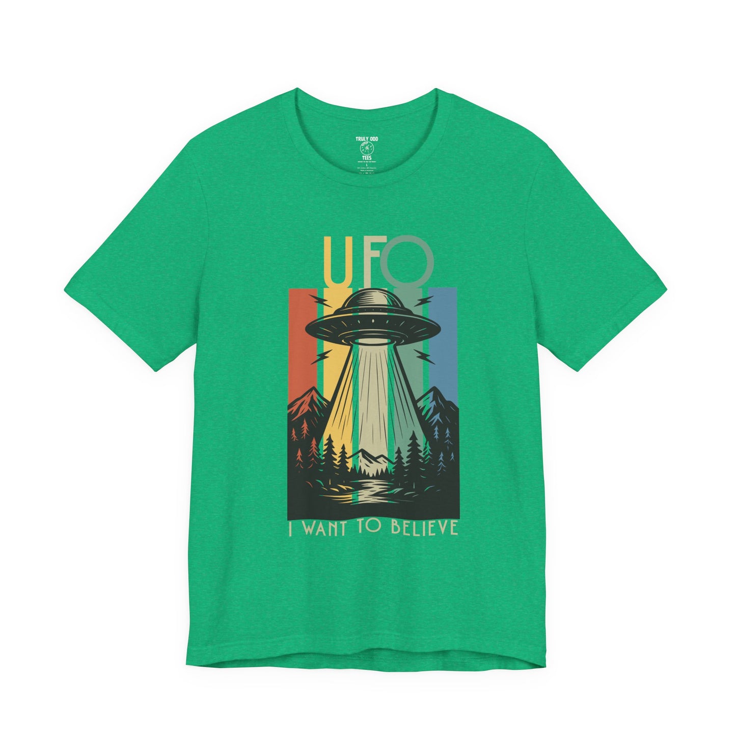 UFO I Want to Believe Graphic Tee, Unisex T-Shirt, Alien Shirt, Space Lover Gift, Retro Style Tee, Fun Casual Wear