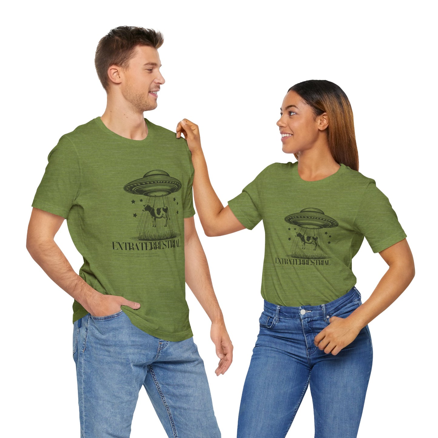 Cow-abunga! Funny Alien Shirt for UFO Enthusiasts, Galactic Style Unisex Tee