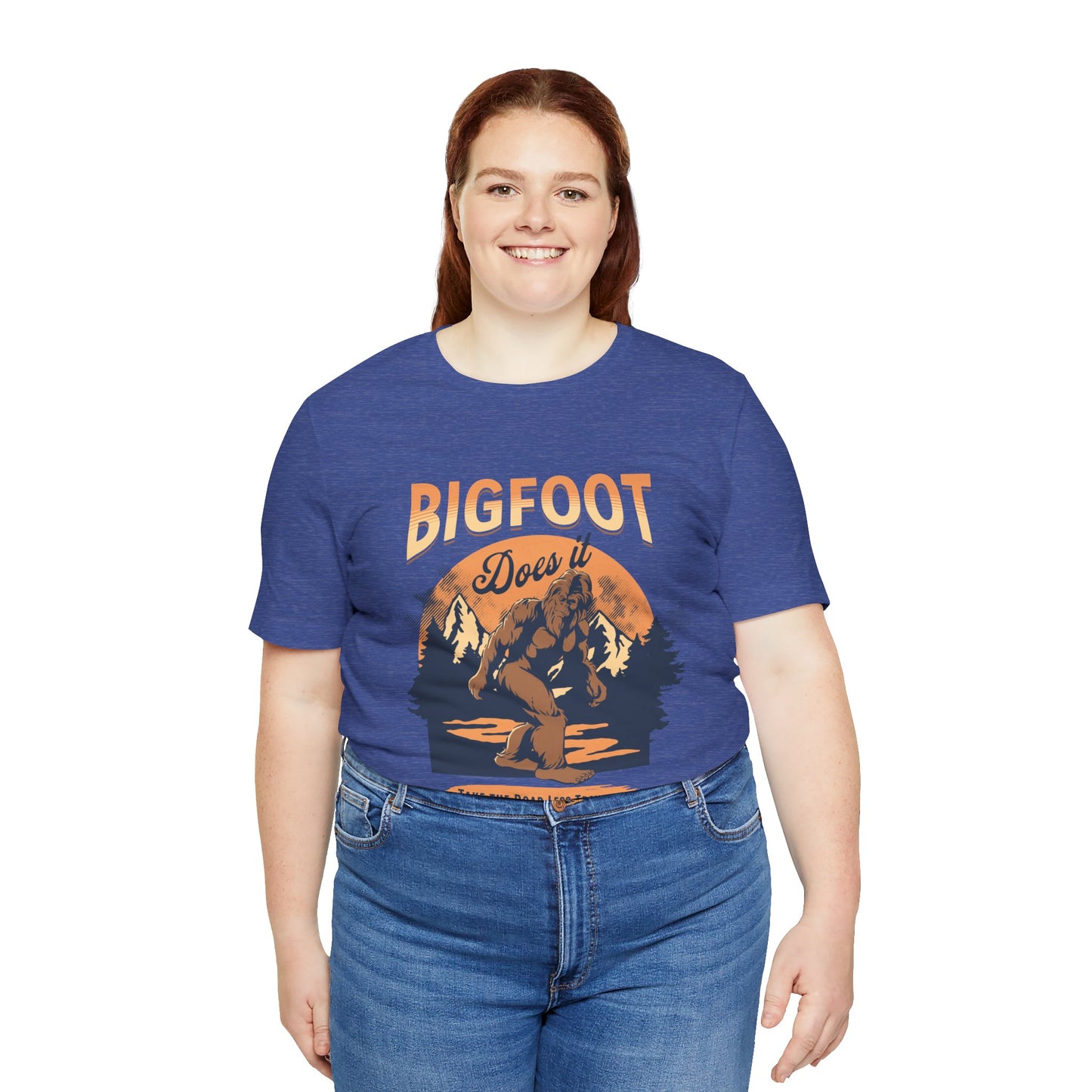 Bigfoot Shirt, Trail less Traveled Shirt, Outdoor Adventure Top, Individual Style Graphic Tee, Hiking Gift