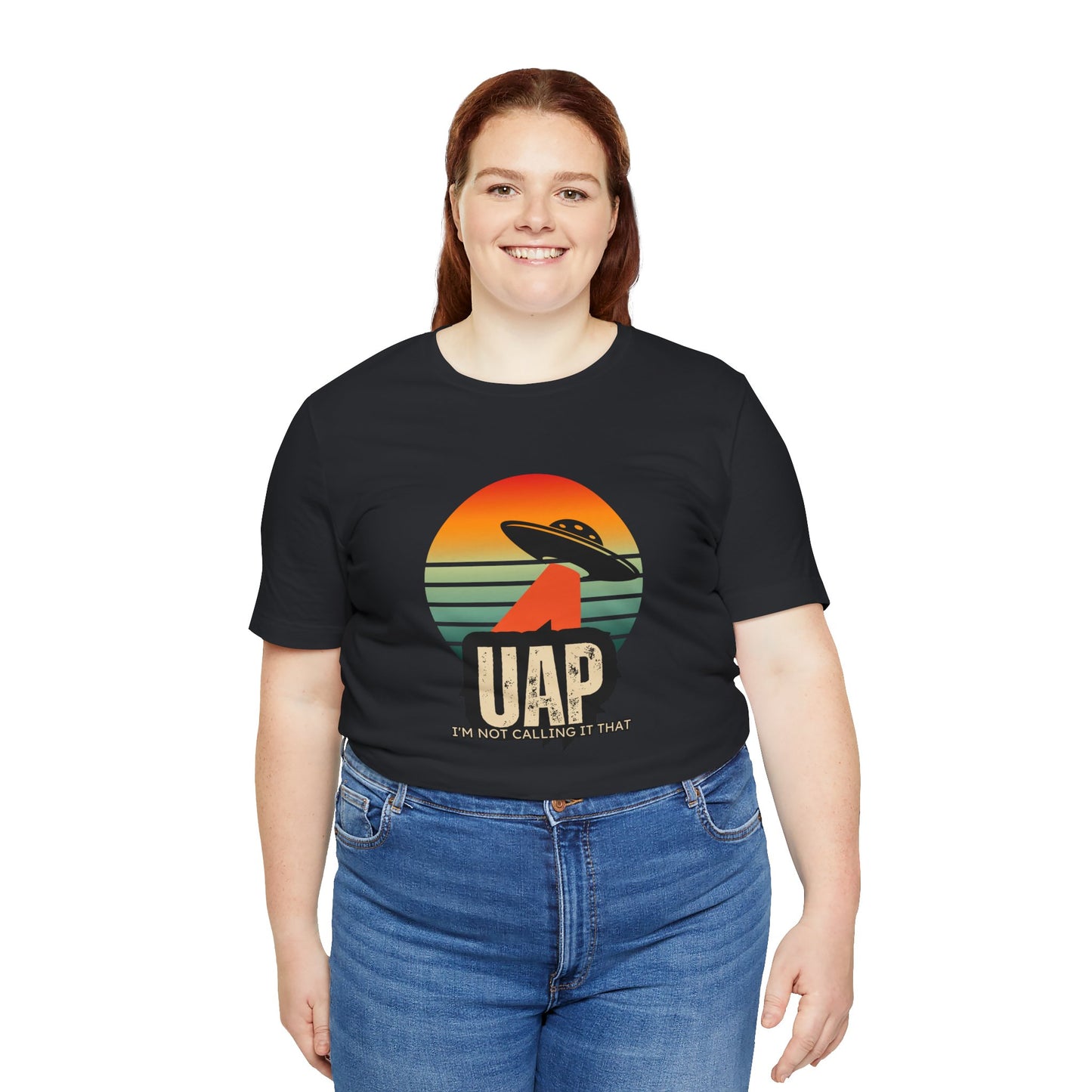 Retro UAP T-Shirt, Unisex Tee, UFO Enthusiast Shirt, Alien Graphic T-Shirt, Humor Tee, Casual Wear