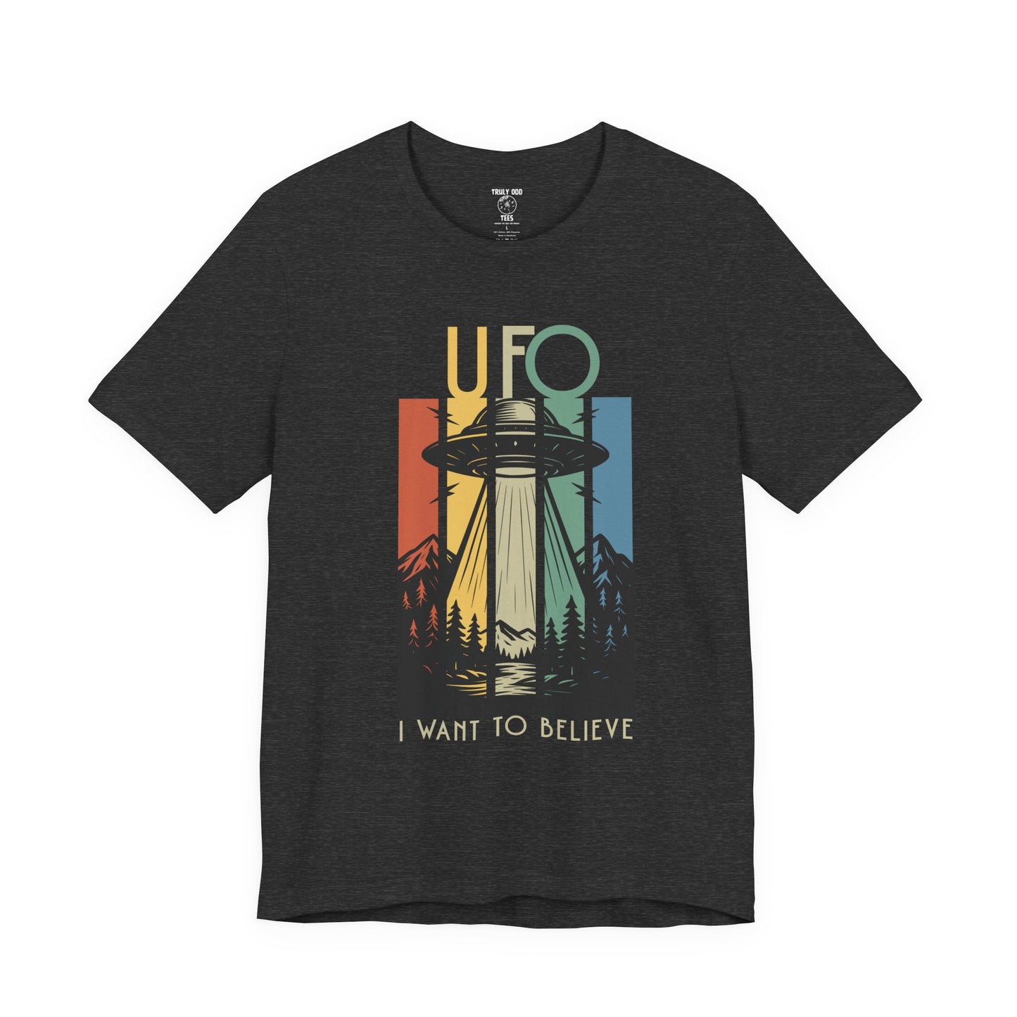 UFO I Want to Believe Graphic Tee, Unisex T-Shirt, Alien Shirt, Space Lover Gift, Retro Style Tee, Fun Casual Wear