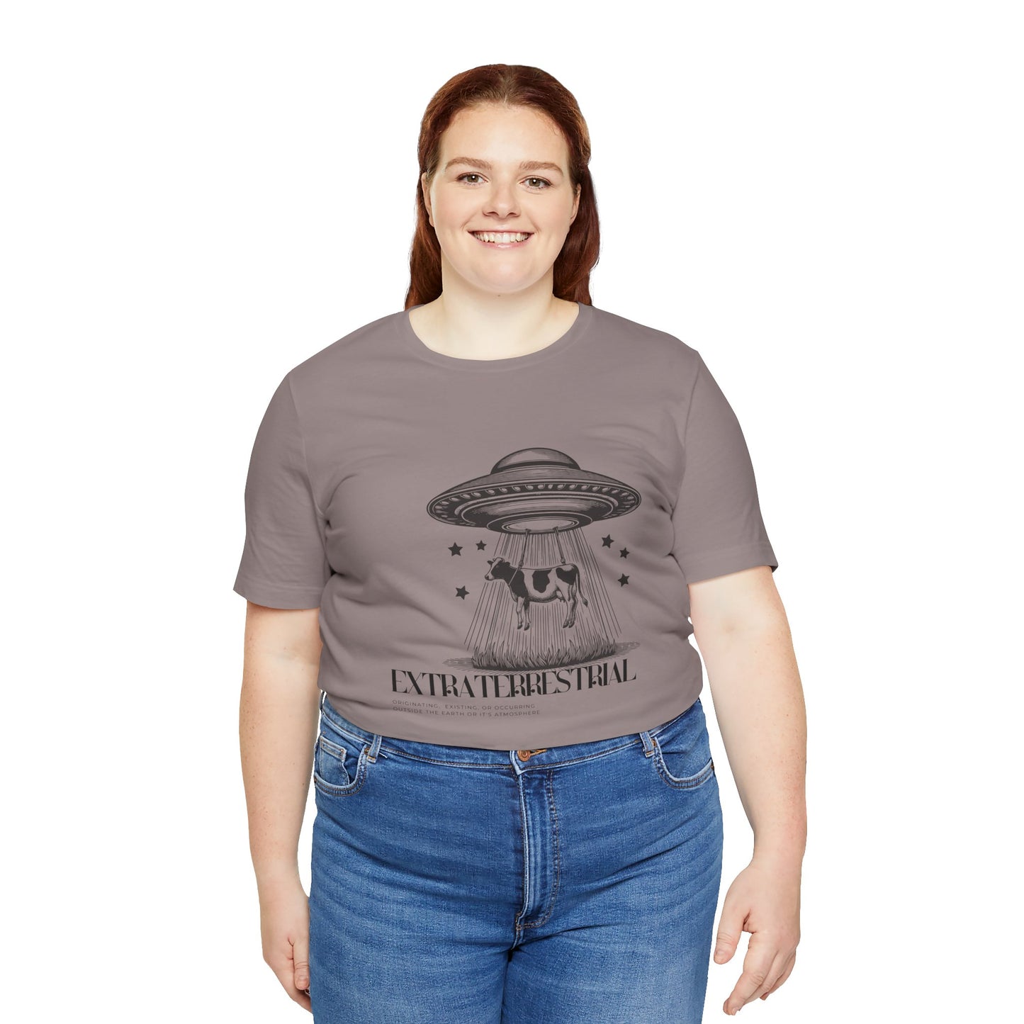 Cow-abunga! Funny Alien Shirt for UFO Enthusiasts, Galactic Style Unisex Tee