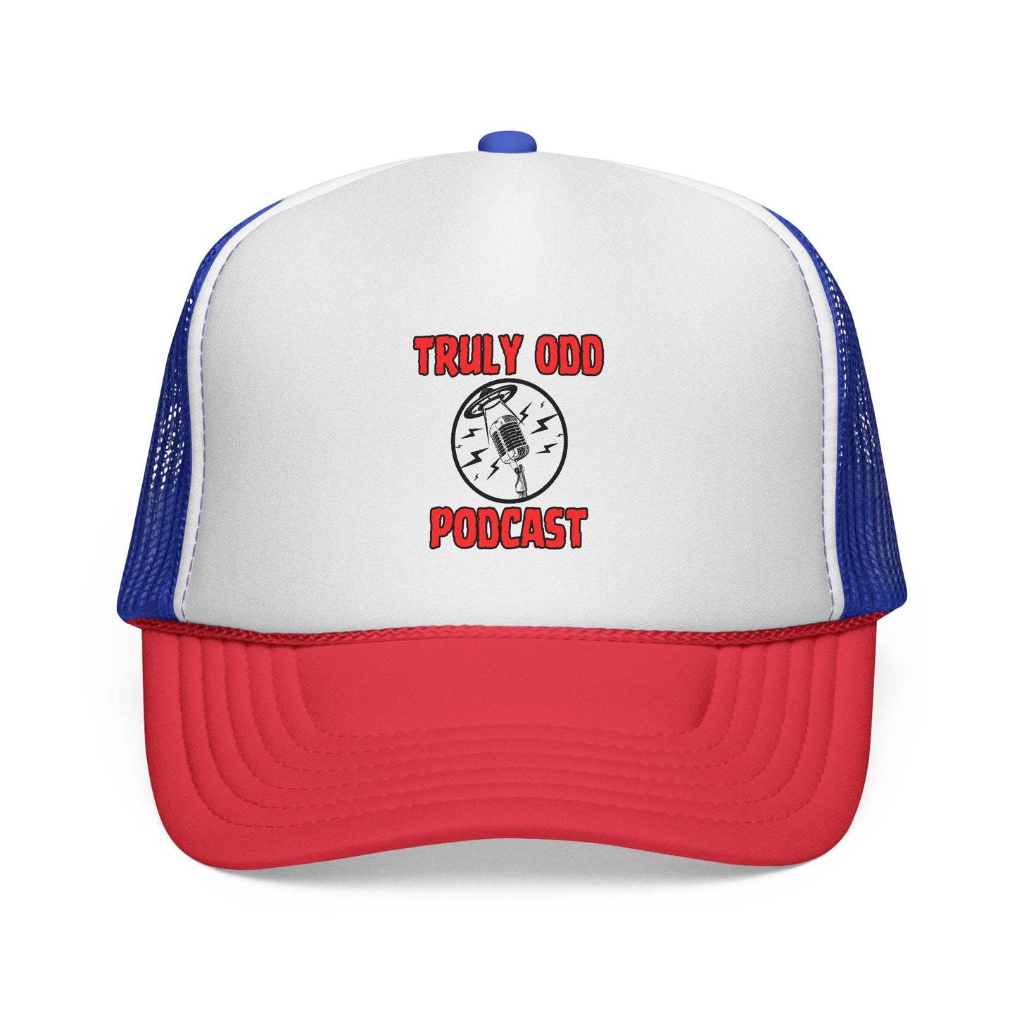 Truly Odd Trucker Caps - Quirky Podcast Fans, Unique Gift, Cool Hat for Show Lovers, Trendy Headwear for Comedy