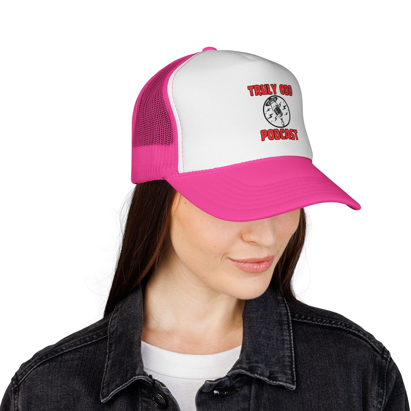 Truly Odd Trucker Caps - Quirky Podcast Fans, Unique Gift, Cool Hat for Show Lovers, Trendy Headwear for Comedy