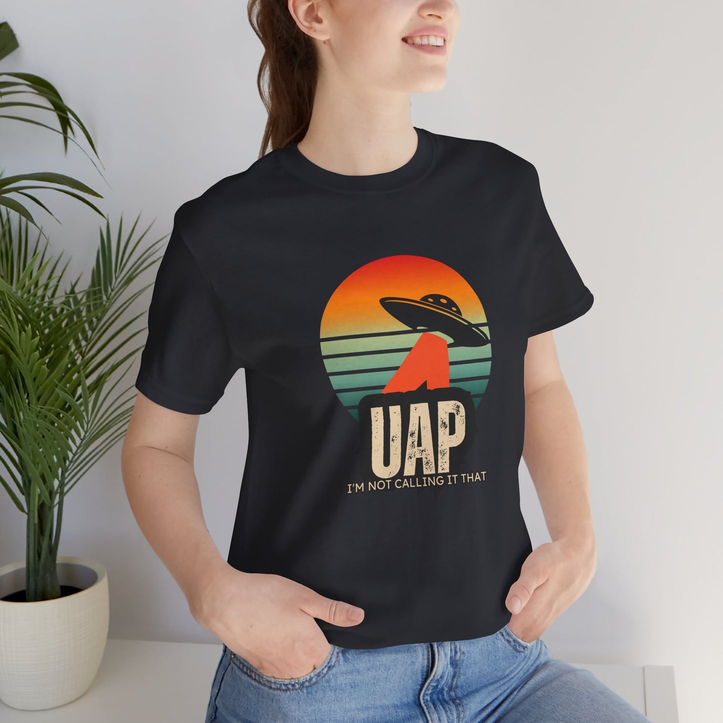Retro UAP T-Shirt, Unisex Tee, UFO Enthusiast Shirt, Alien Graphic T-Shirt, Humor Tee, Casual Wear