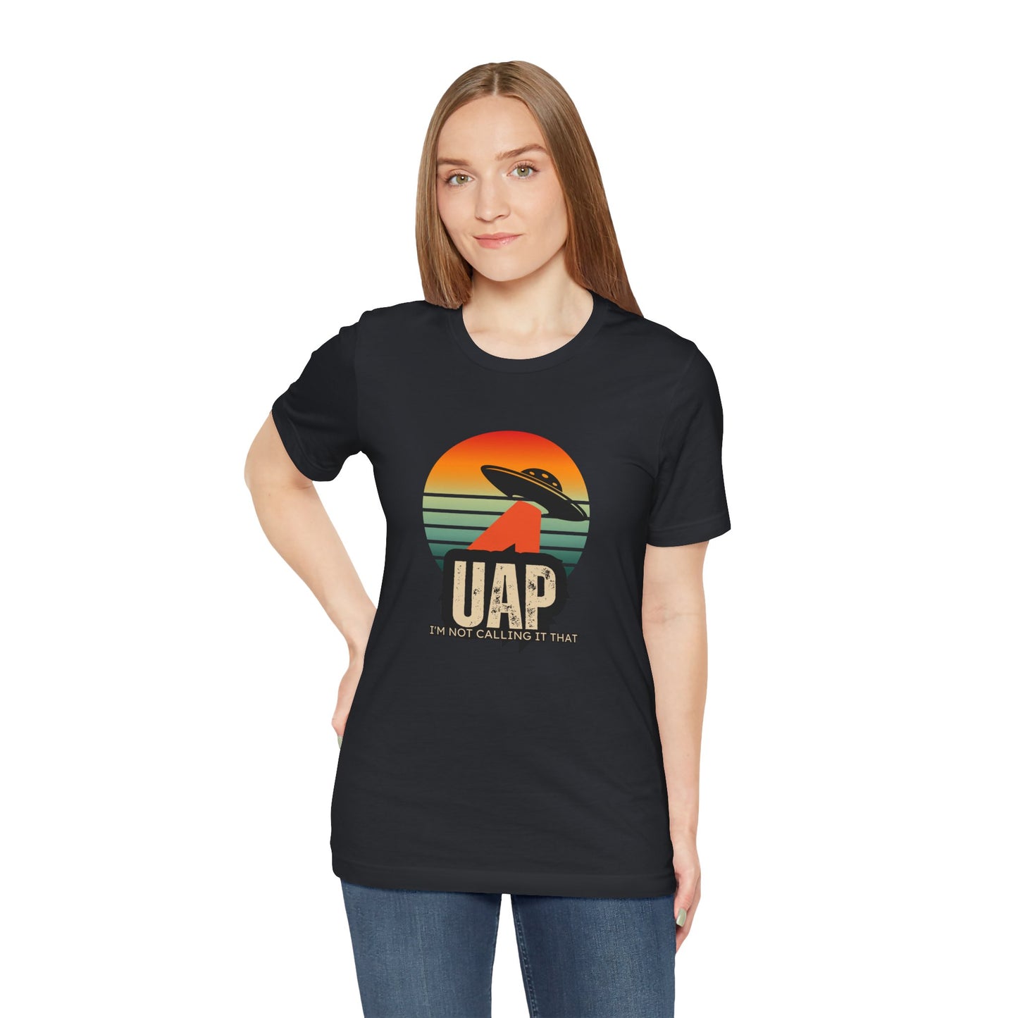 Retro UAP T-Shirt, Unisex Tee, UFO Enthusiast Shirt, Alien Graphic T-Shirt, Humor Tee, Casual Wear
