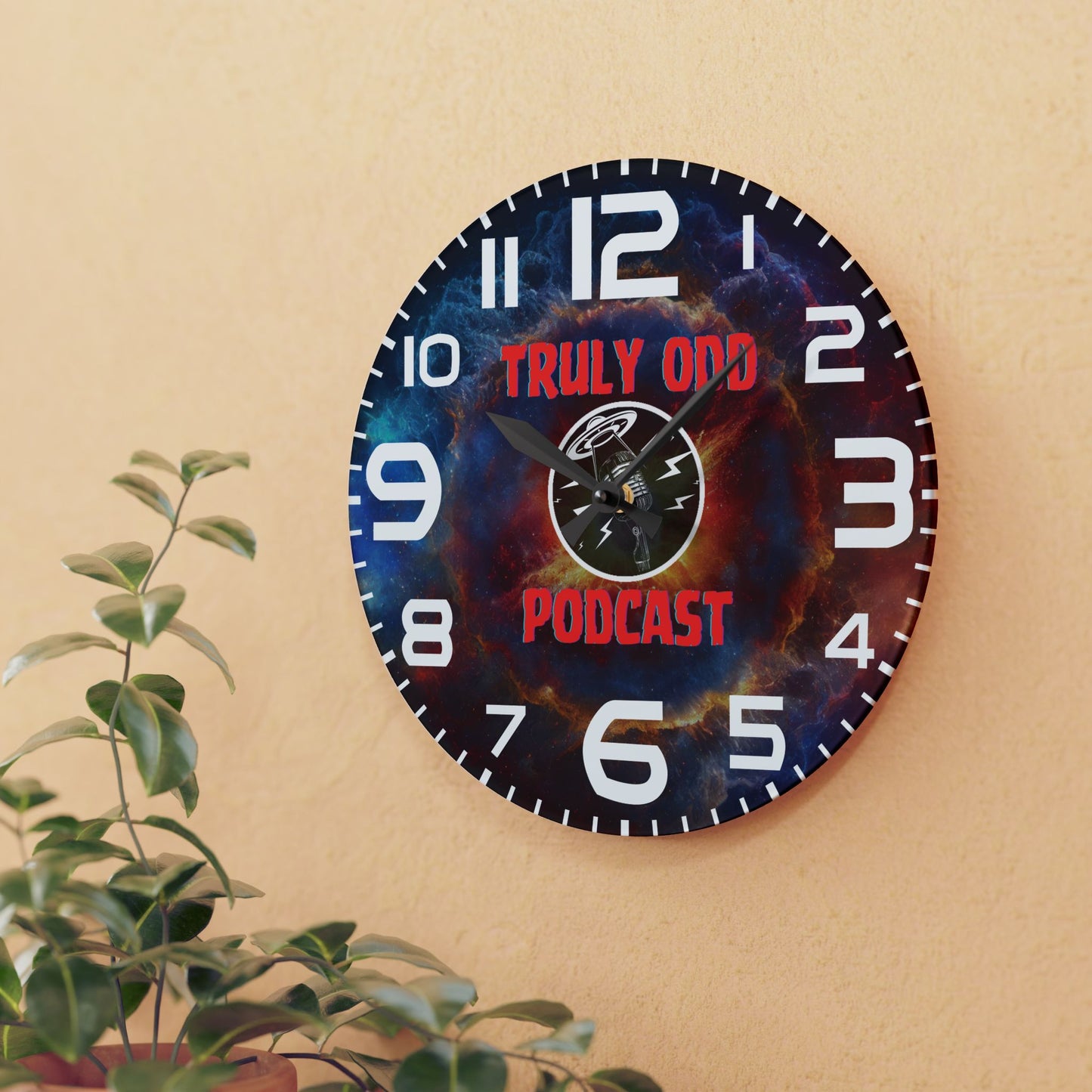 Wall Clock - Truly Odd Clock, Time Flies Where You're Being Odd, Support The Show
