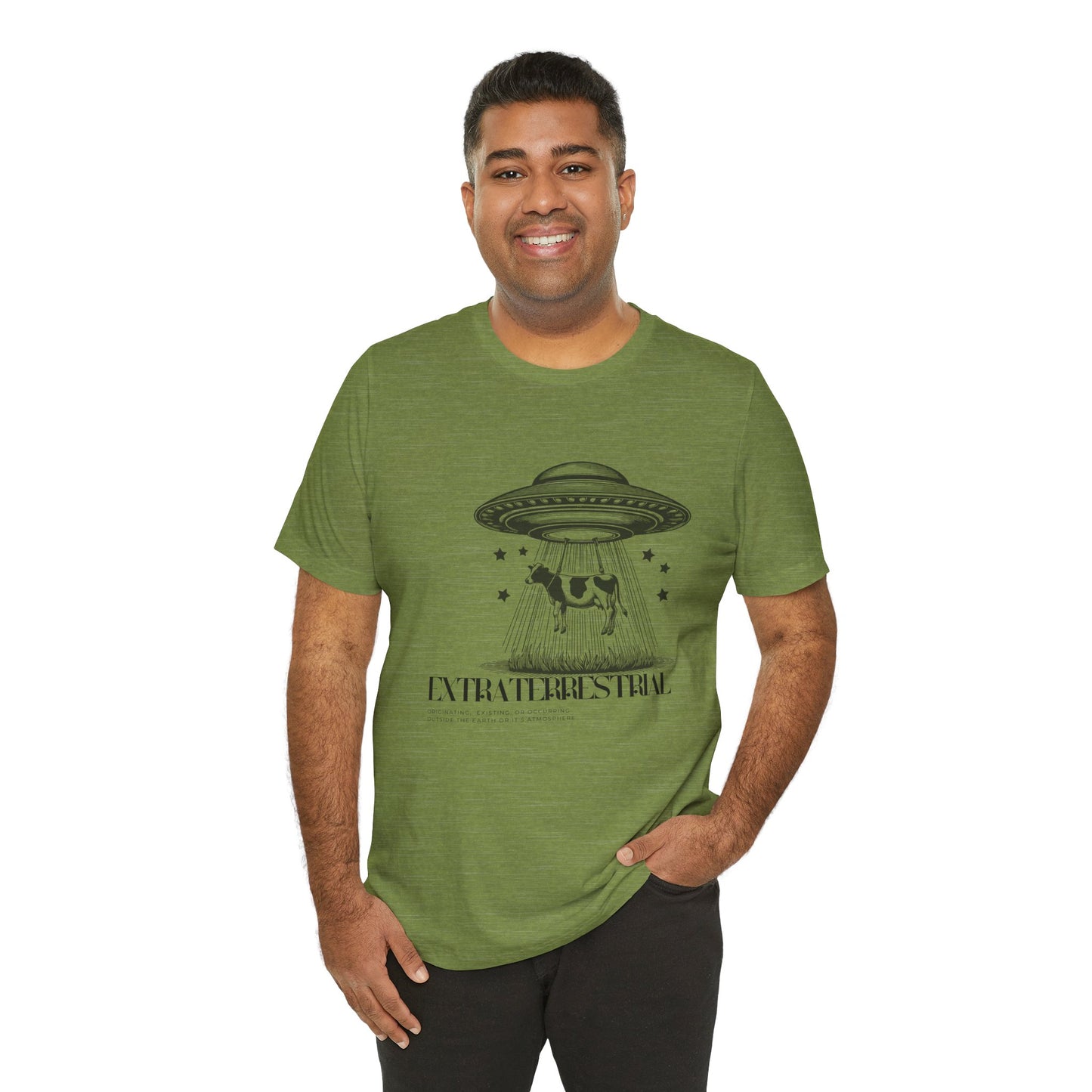 Cow-abunga! Funny Alien Shirt for UFO Enthusiasts, Galactic Style Unisex Tee