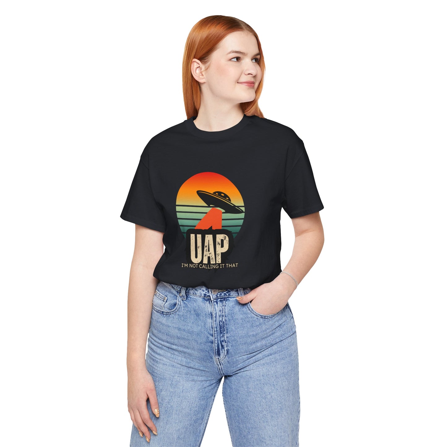 Retro UAP T-Shirt, Unisex Tee, UFO Enthusiast Shirt, Alien Graphic T-Shirt, Humor Tee, Casual Wear