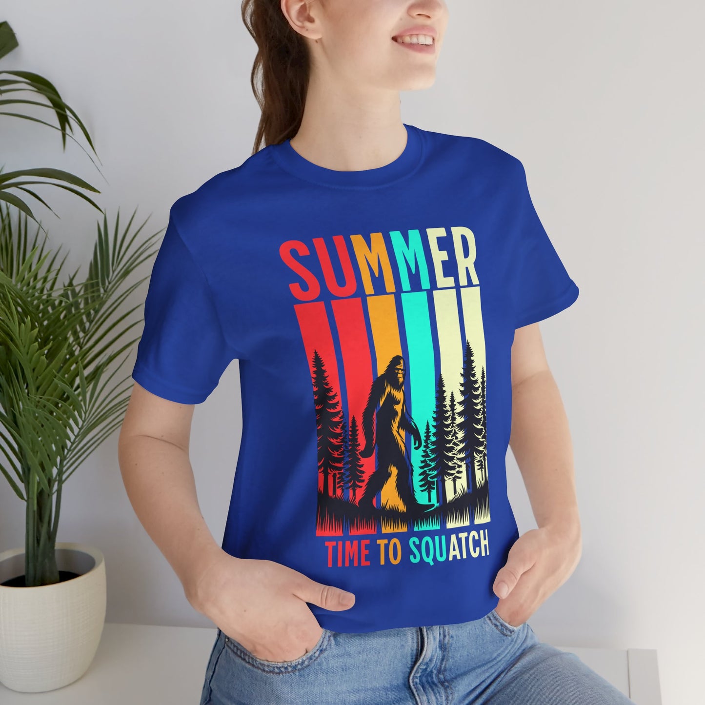 Bigfoot Cryptid Unisex Tee, Squatching Paranormal Shirt, Sasquatch Short Sleeve Top, Mythical Creature T-Shirt