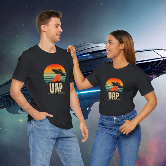 Retro UAP T-Shirt, Unisex Tee, UFO Enthusiast Shirt, Alien Graphic T-Shirt, Humor Tee, Casual Wear