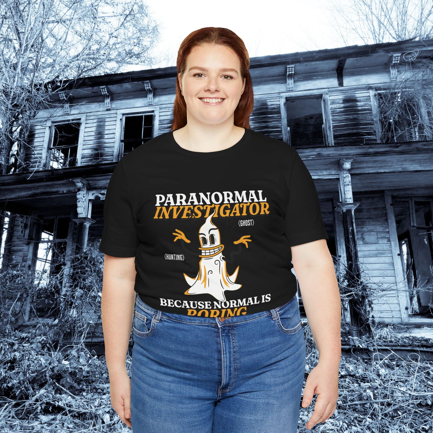 Ghost Hunting Tee, Paranormal Investigator Gift, Unisex T-Shirt, Fun Ghost Shirt