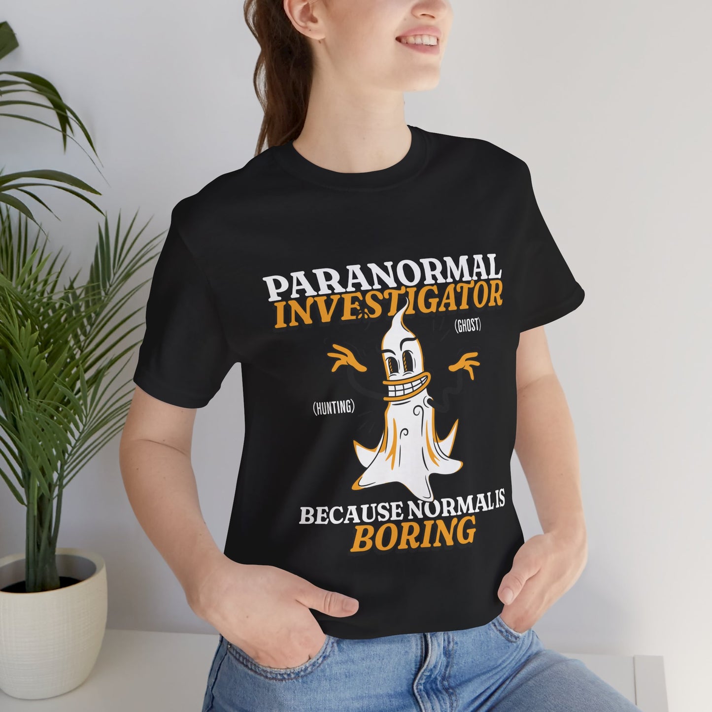 Ghost Hunting Tee, Paranormal Investigator Gift, Unisex T-Shirt, Fun Ghost Shirt