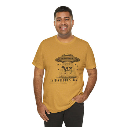 Cow-abunga! Funny Alien Shirt for UFO Enthusiasts, Galactic Style Unisex Tee