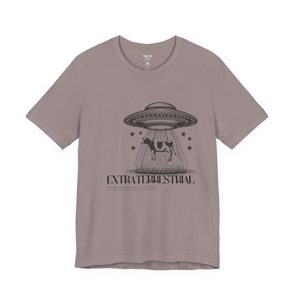 Cow-abunga! Funny Alien Shirt for UFO Enthusiasts, Galactic Style Unisex Tee