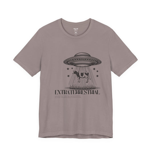 Cow-abunga! Funny Alien Shirt for UFO Enthusiasts, Galactic Style Unisex Tee