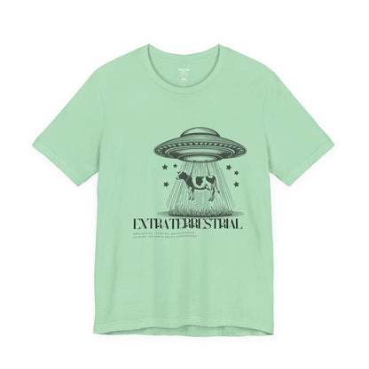 Cow-abunga! Funny Alien Shirt for UFO Enthusiasts, Galactic Style Unisex Tee