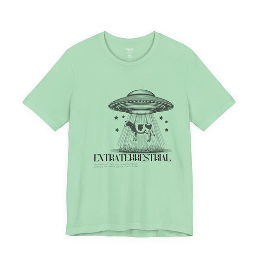 Cow-abunga! Funny Alien Shirt for UFO Enthusiasts, Galactic Style Unisex Tee