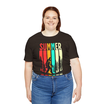 Bigfoot Cryptid Unisex Tee, Squatching Paranormal Shirt, Sasquatch Short Sleeve Top, Mythical Creature T-Shirt