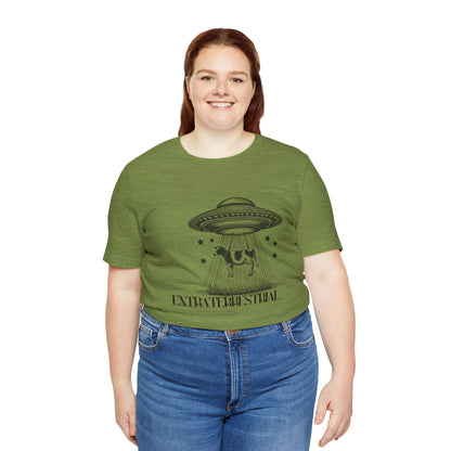 Cow-abunga! Funny Alien Shirt for UFO Enthusiasts, Galactic Style Unisex Tee