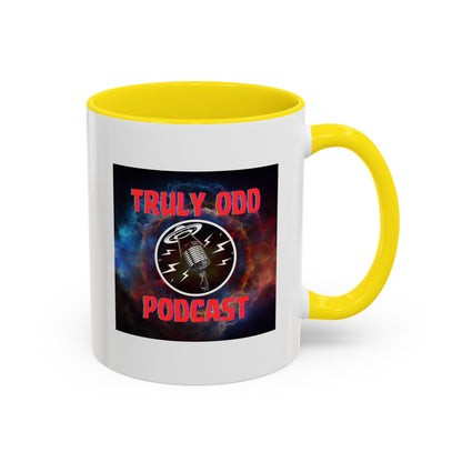 Truly Odd Podcast Accent Coffee Mug | Unique Gift for Podcast Lovers, Funny Quotes, 11oz & 15oz Sizes, Perfect for Birthdays, Christmas
