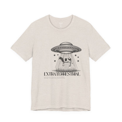 Cow-abunga! Funny Alien Shirt for UFO Enthusiasts, Galactic Style Unisex Tee