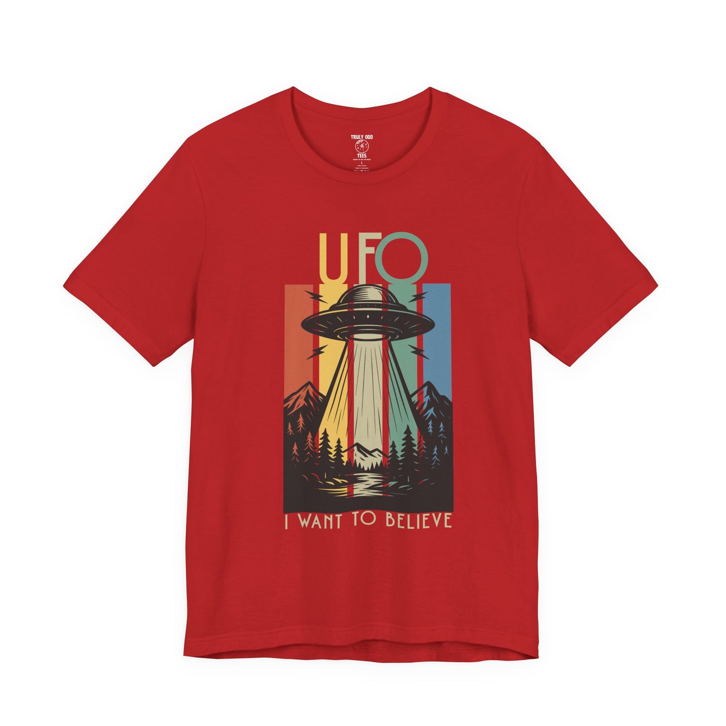 UFO I Want to Believe Graphic Tee, Unisex T-Shirt, Alien Shirt, Space Lover Gift, Retro Style Tee, Fun Casual Wear