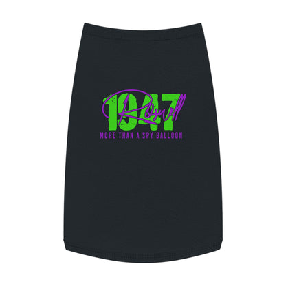 Pet Tank Top — "Roswell 1947" Neon Graphic Dog Tank (More Than a Spy Balloon)