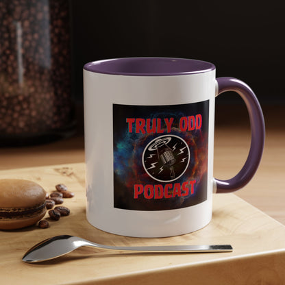 Truly Odd Podcast Accent Coffee Mug | Unique Gift for Podcast Lovers, Funny Quotes, 11oz & 15oz Sizes, Perfect for Birthdays, Christmas