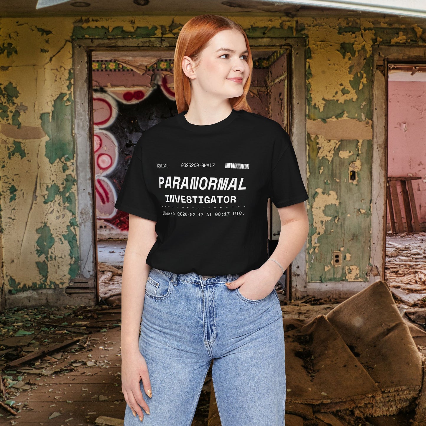 Paranormal Investigator T-Shirt — Ghost Hunter Badge Tee