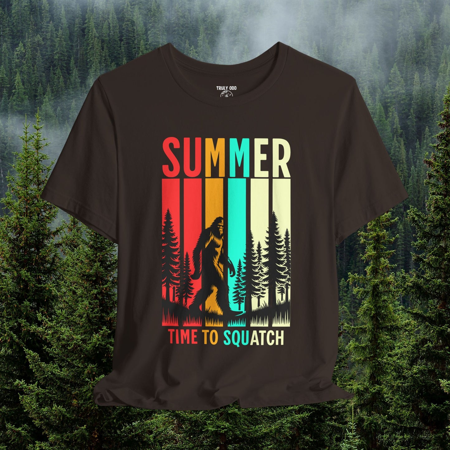 Bigfoot Cryptid Unisex Tee, Squatching Paranormal Shirt, Sasquatch Short Sleeve Top, Mythical Creature T-Shirt