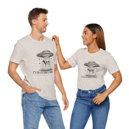 Cow-abunga! Funny Alien Shirt for UFO Enthusiasts, Galactic Style Unisex Tee