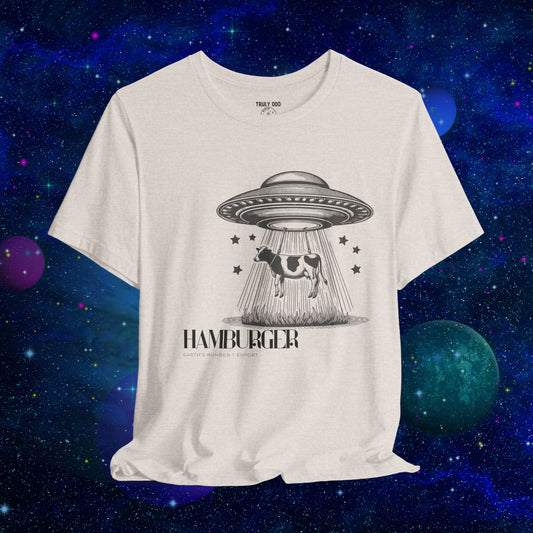 Cow-abunga! Funny Alien Shirt for UFO Enthusiasts, Galactic Style Unisex Tee
